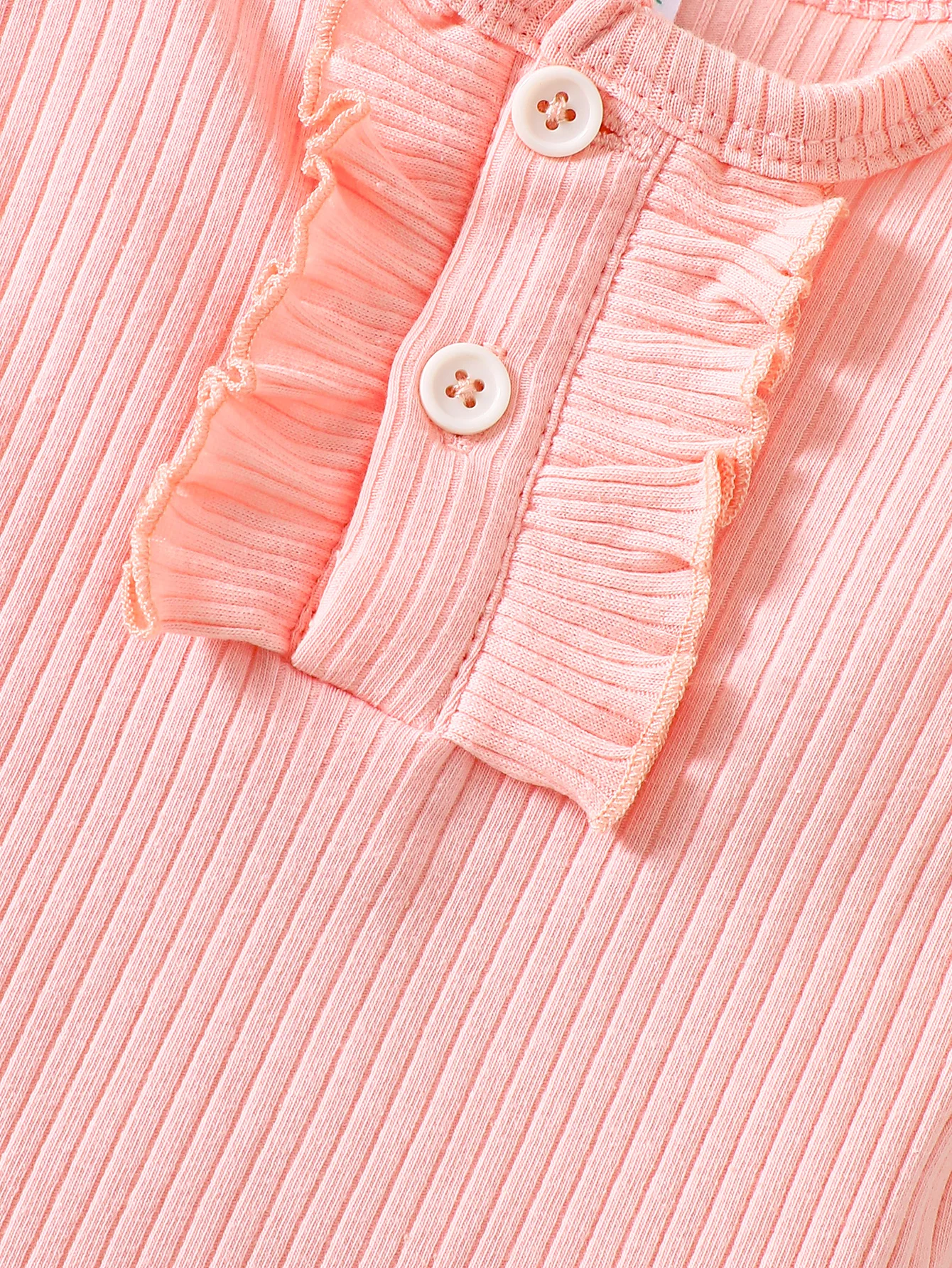 Baby Mädchen 3-teiliges Strampler-Set Sommer Rüschenärmel Ärmelloser Body Neugeborenen Säugling Blumenmuster Jumpsuit Babykleidung – Detail 3