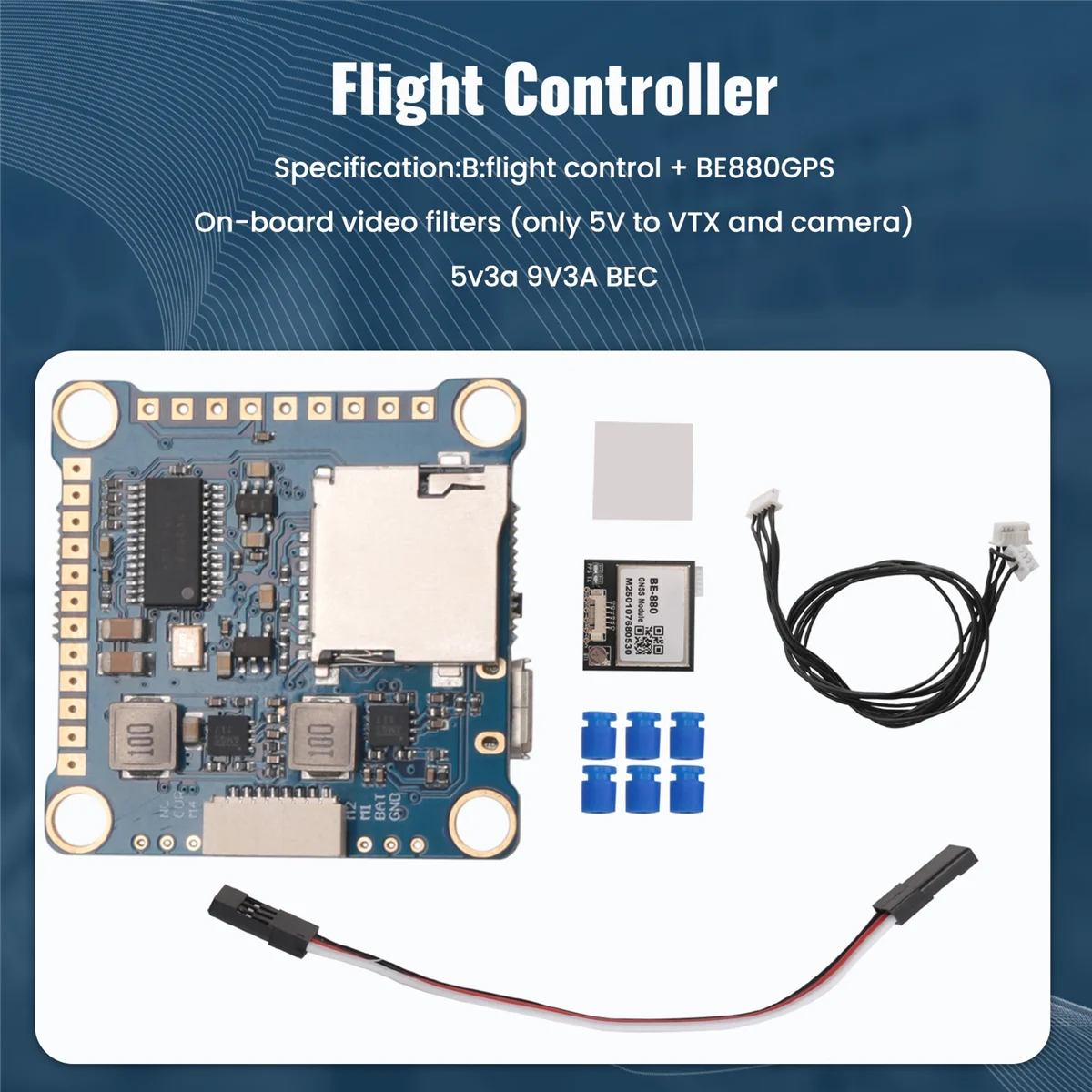 

Контроллер полета F4 V3S Plus OSD 2-6S Встроенный барометр 30,5x30,5 мм для RC FPV Racing Drone Quadcopter B