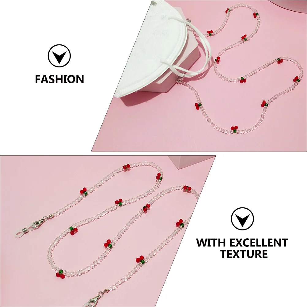 1 قطعة قناع الهتاف حساسة سلسلة مكافحة خسر حزام النظارات تطبيق مريح هدية مكافحة خسر النظارات الحبل