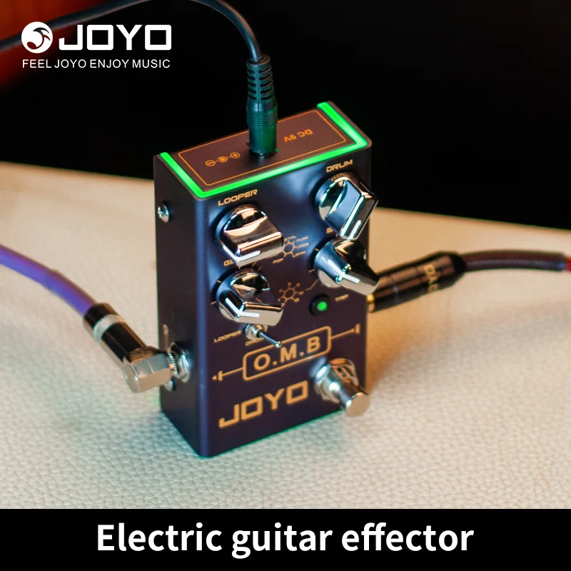 JOYO R-06 O.M.B LOOPER and Drum Mode Guitar Effects, Auto-Alignment, Guitar Parts with 40 Minutes Cycle Recording