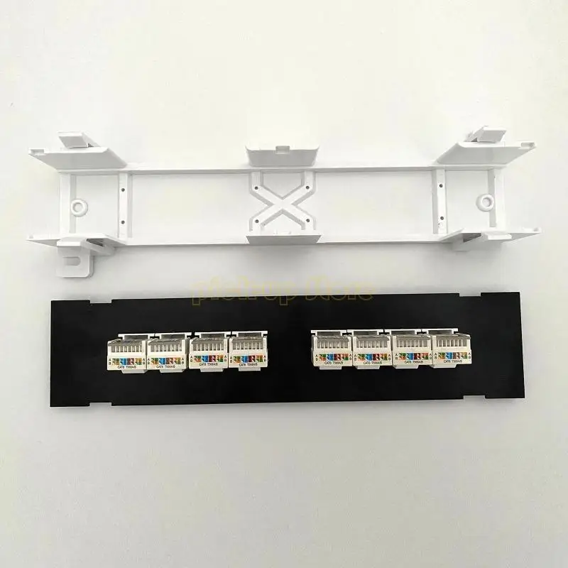 Q5WA CAT6 UTP Extender Patch Pane Panel Wall-Mount RJ45 сетевая настенная кронштейна Toolless Rack