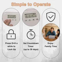 Electronic Time Lock Box Safe Timer Lock Container Multi Function Phones Cigarettes Personal Items Files Items Storage 4