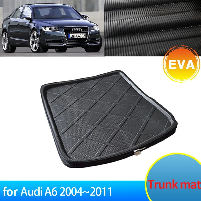 

EVA For Audi A6 C6 2004~2011 2010 2009 2008 2007 2006 2005 Accessories Rear Trunk Mats Waterproof Floor Tray Cargo Boot Carpet