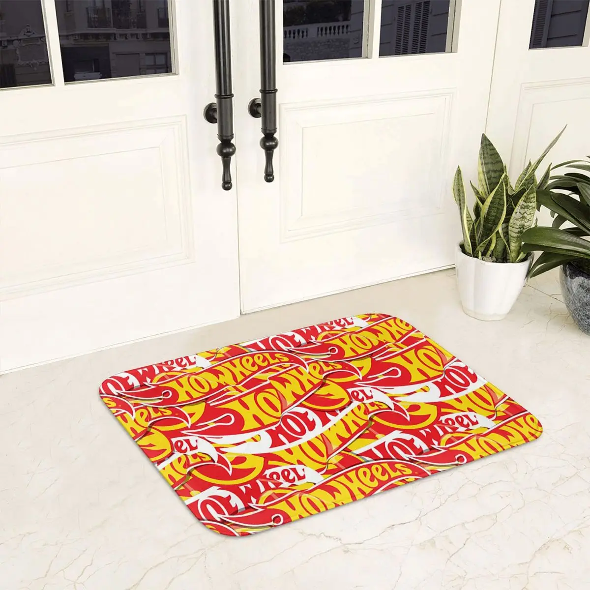 H-Hot-S W-Wheels-S Race Non-slip Doormat Floor Mat Antiwear Carpet Rug for Kitchen Entrance Home Balcony Footpad Mats