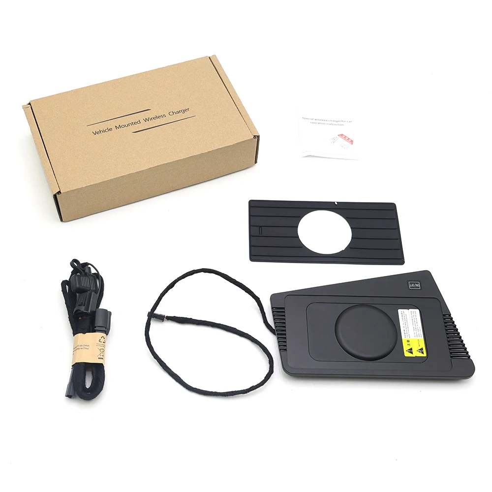 Car Wireless Mobile Phone Charger Center Console Storage QI 18W iPhone fast charge for Audi A3 S3 RS3 8Y 2021-2025