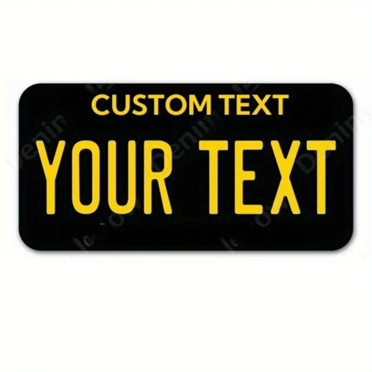 Exquisite Custom Aluminum License Plate | Personalize with Text/Name | One-of-a-Kind Metal Wall Art for Bars