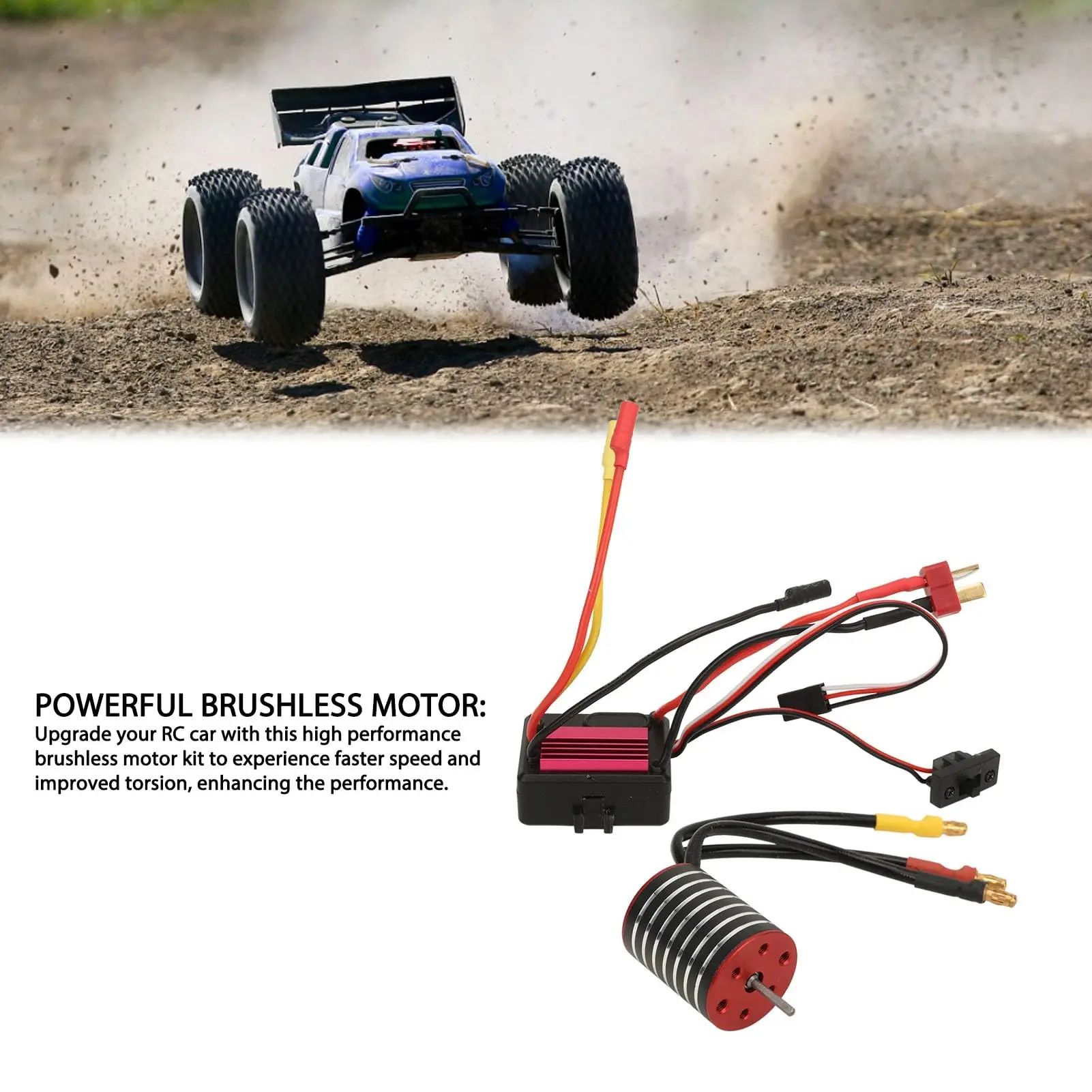 RCZIPROY Impermeabile 2430 Motore Brushless Non Indotto ESC 35A ESC Kit per 1/14 1/16 RC Auto Buggy Drift Truck RC Parti di Aggiornamento