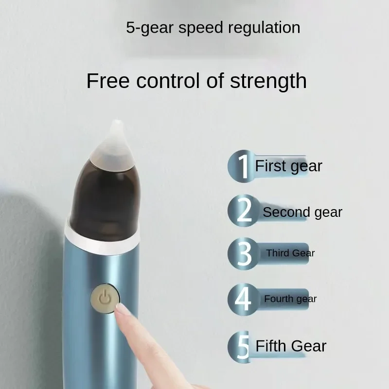 Electric Baby Nose Aspirators Automatic Newborns Nasal Cleaner Sniffling Equipment Safe Hygienic Detachable Nose Snot Cleaner
