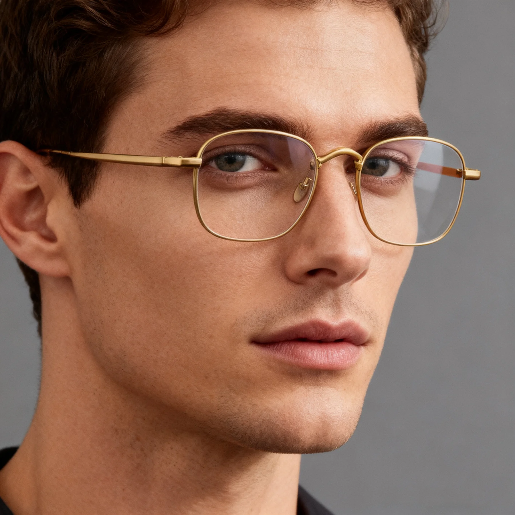 إطار نظارات برونزي عتيق مع وصفة طبية 1.56 1.61 1.67 1.74 عدسات قصر النظر التقدمية نظارات القراءة التيتانيوم #5