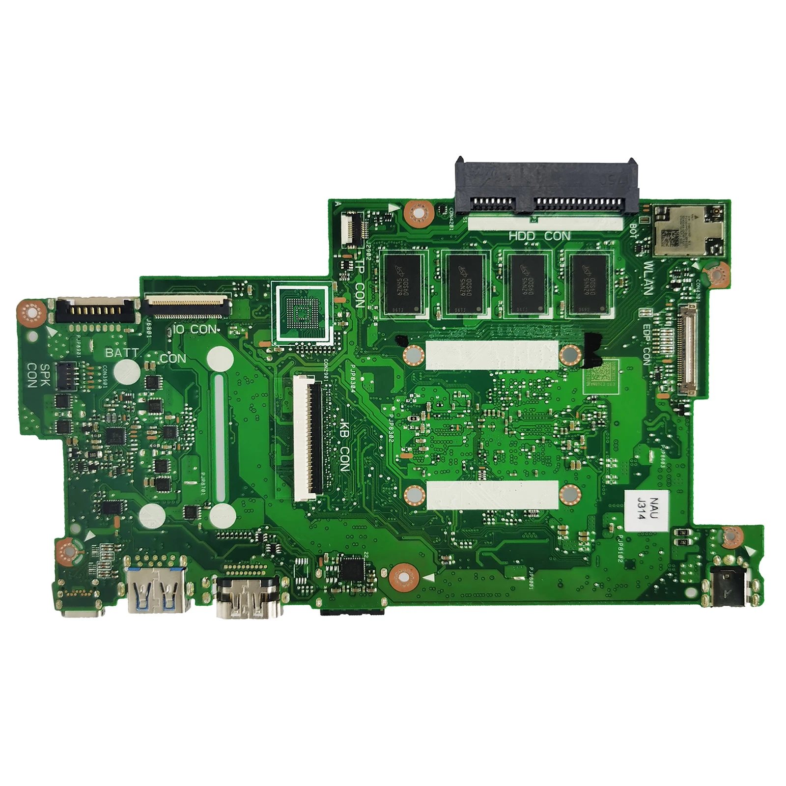 E203NA Mainboard For ASUS E203NAH E203NAS L203NAH L203NA Laptop Motherboard N3350 N4200 CPU 2G/4GB-RAM 0G/32G/64G/128G SSD