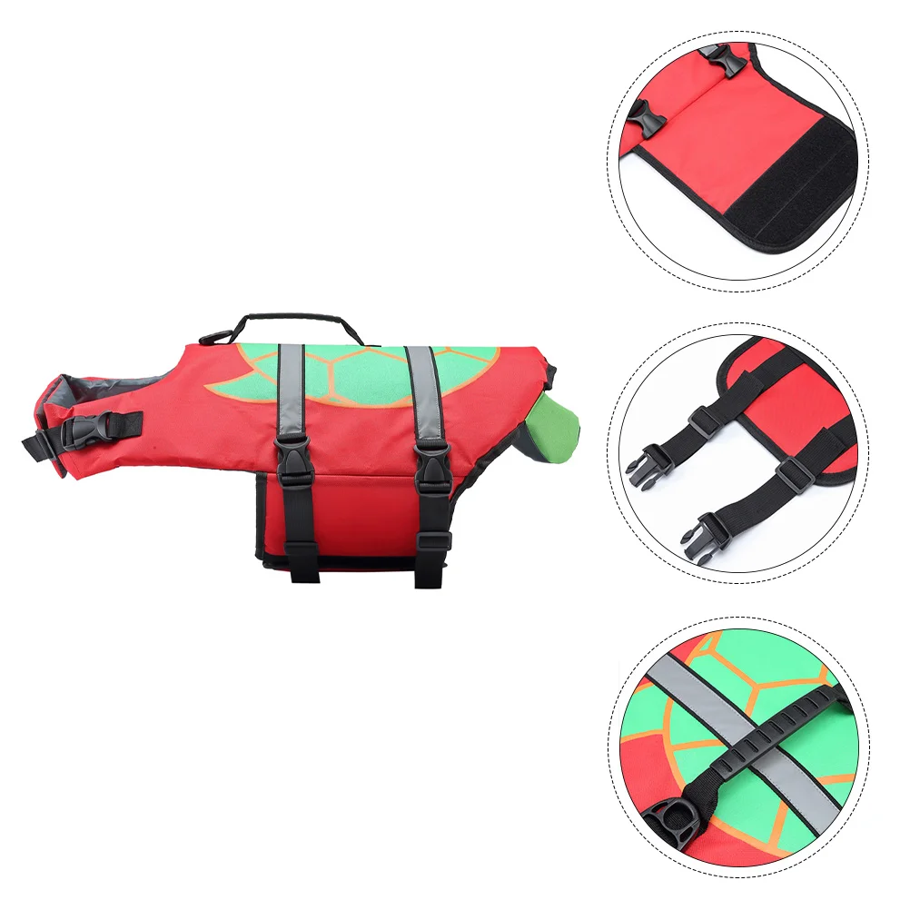 Pet Swimsuit Life Preserver Puppy Vest Safety Swimming Reflective Polyester Dog