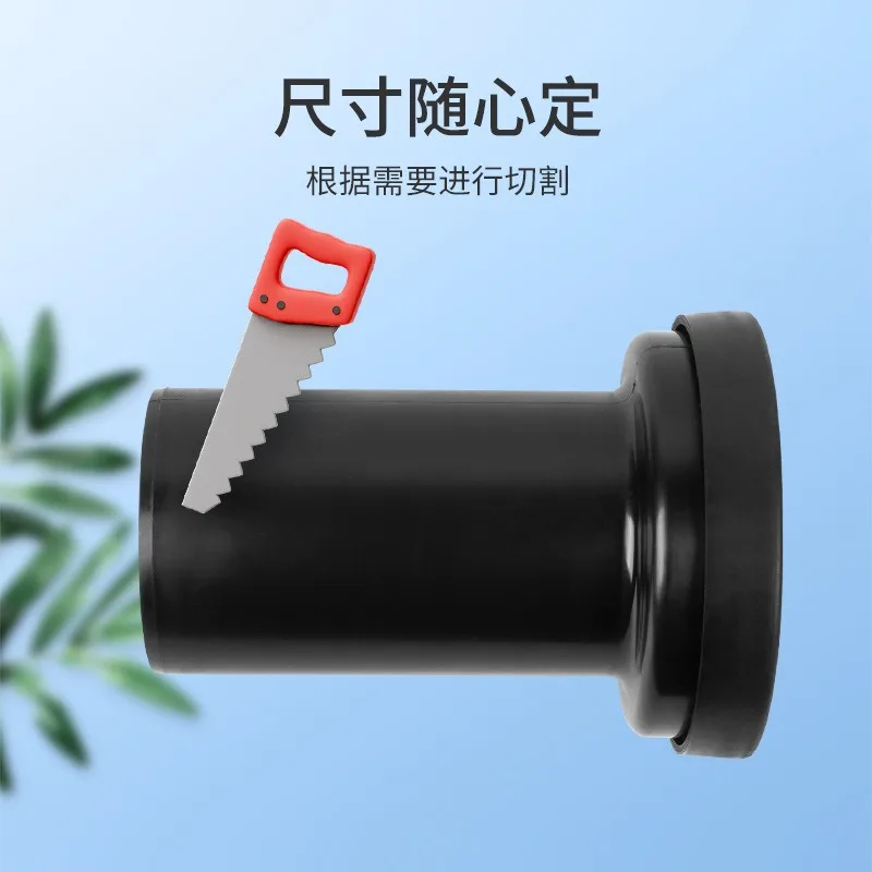 Thickened Wall Toilet Connecting Pipe Sewage Pipe, Lengthened Straight Row Pipe Wall Toilet Accessories