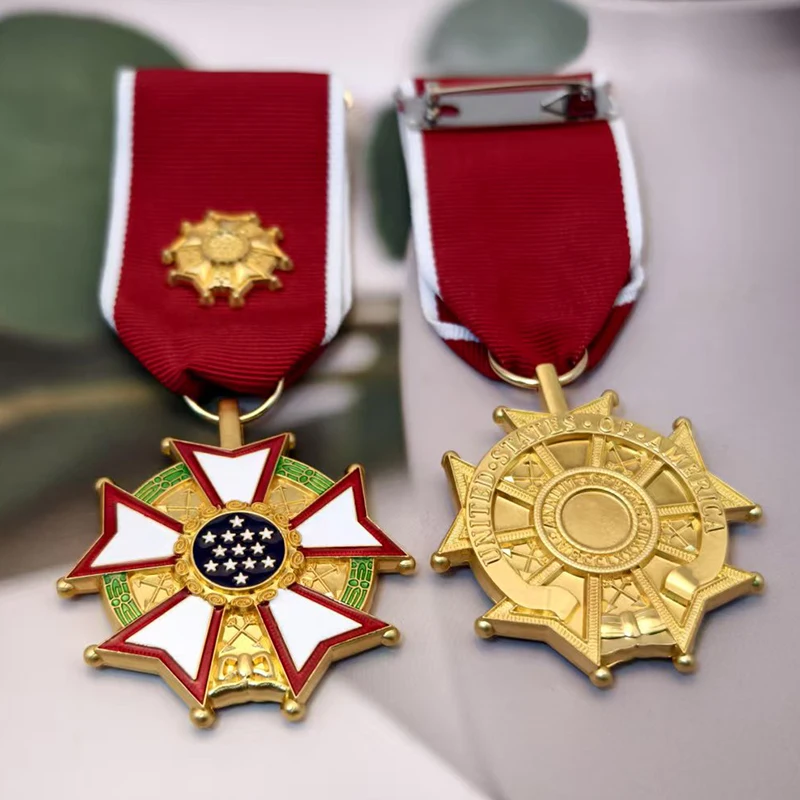 Medalla del mérito de los Estados Unidos insignia conmemorativa exquisita medalla de galvanoplastia regalos y coleccionables creativos