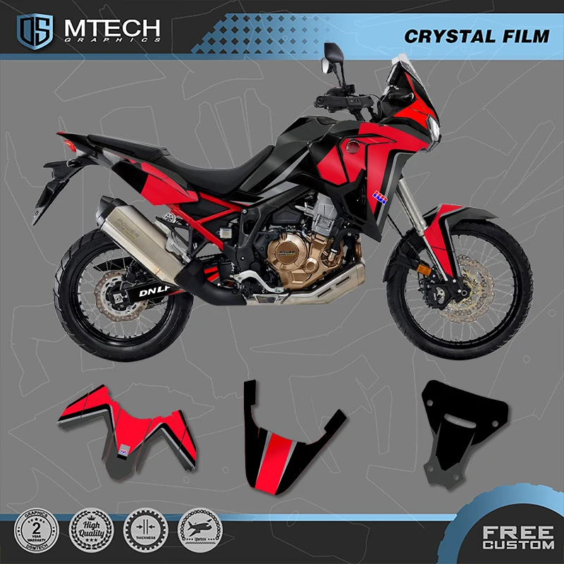

DSMTECH Custom Motorcycle Graphics For HONDA 2020 2021 2022 AFRICA TWIN CRF 1100L Decals Stickers Kits-2