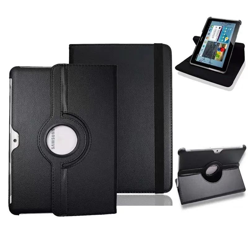 

Samsung Tab 2 10.1-inch flat leather case P5100/P5110 special intelligent 360 rotation fall protection sleeve