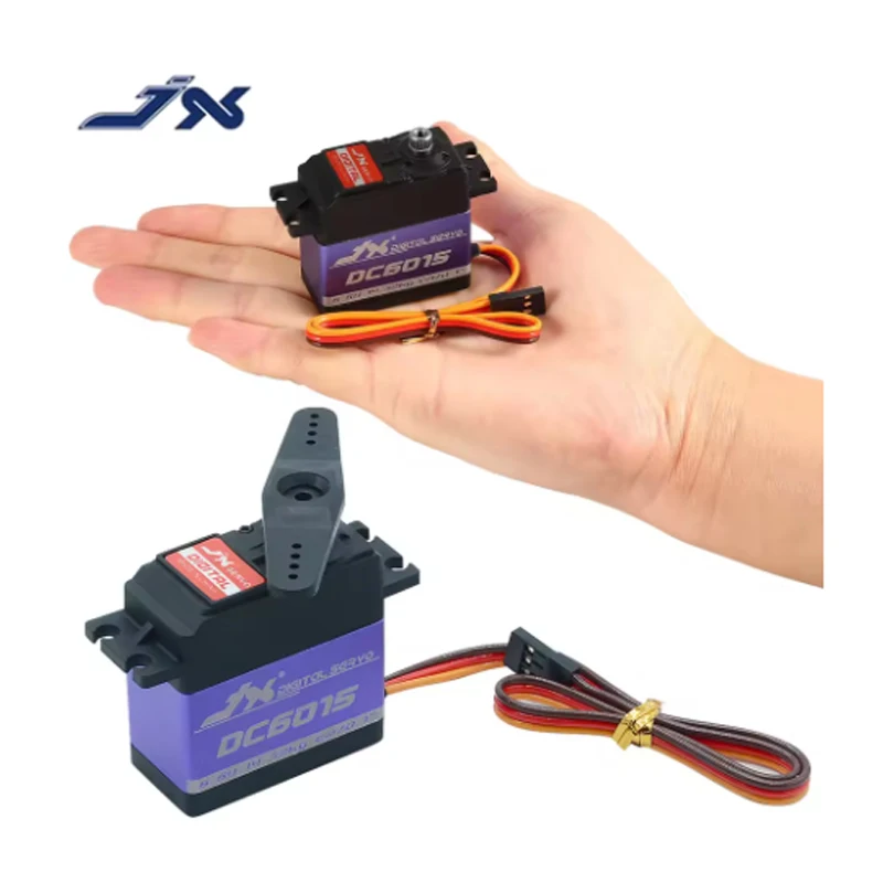 JX DC6015 4.8-6.6V 15kg High Torque Metal Gear Coreless Digital Servo For 1/8 1/10 RC Wltoys Drift Car Truck