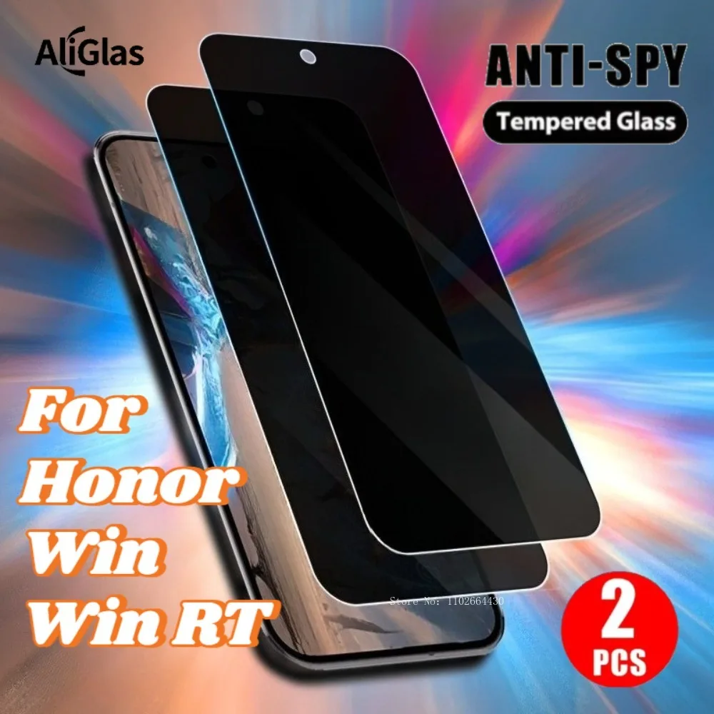 

2Pcs Anti Peep Tempered Films for Huawei Honor Win Series 9H Hardness Film Privacy Screen Protector For Honor Win RT Series Film