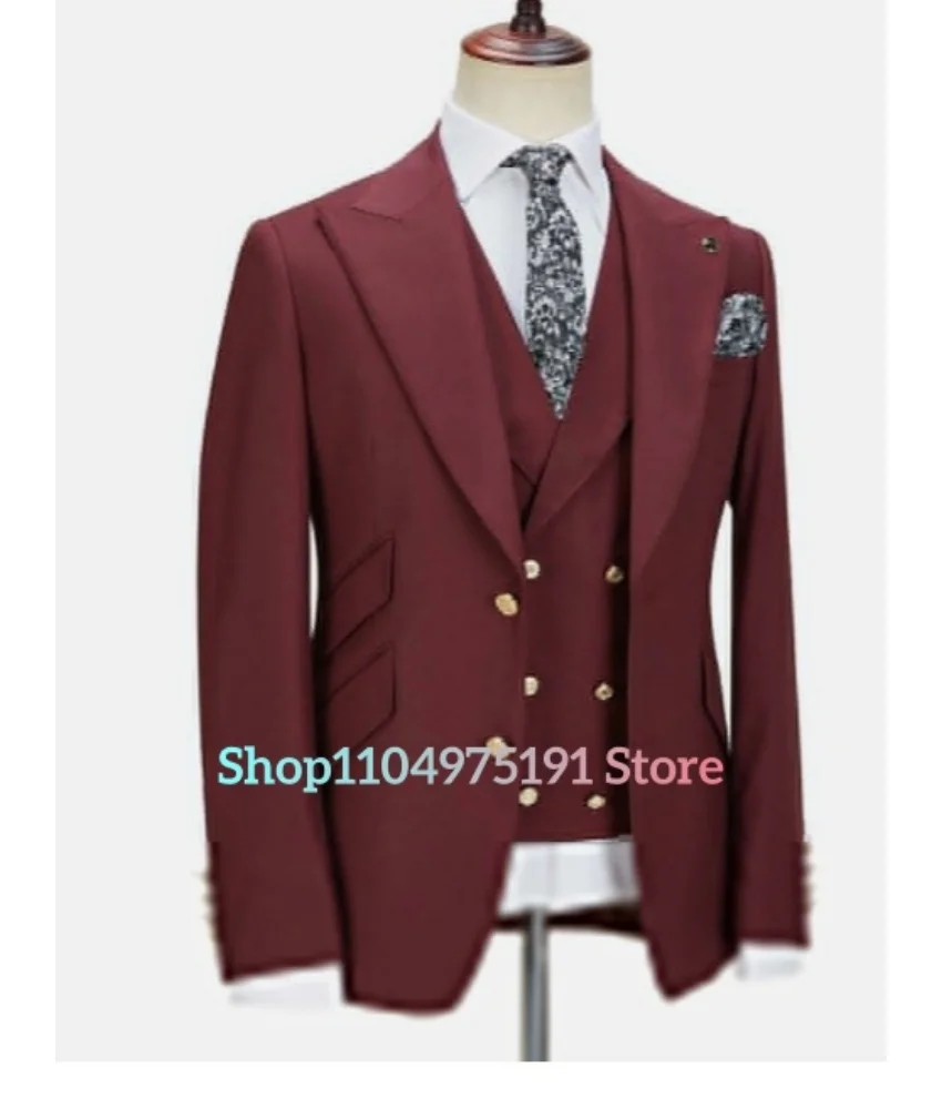 Conjunto de terno gracioso para anfitrião de casamento em uma festa de autocultivo, conjunto de terno masculino casual de alta qualidade. Fantasia de palco masculina.