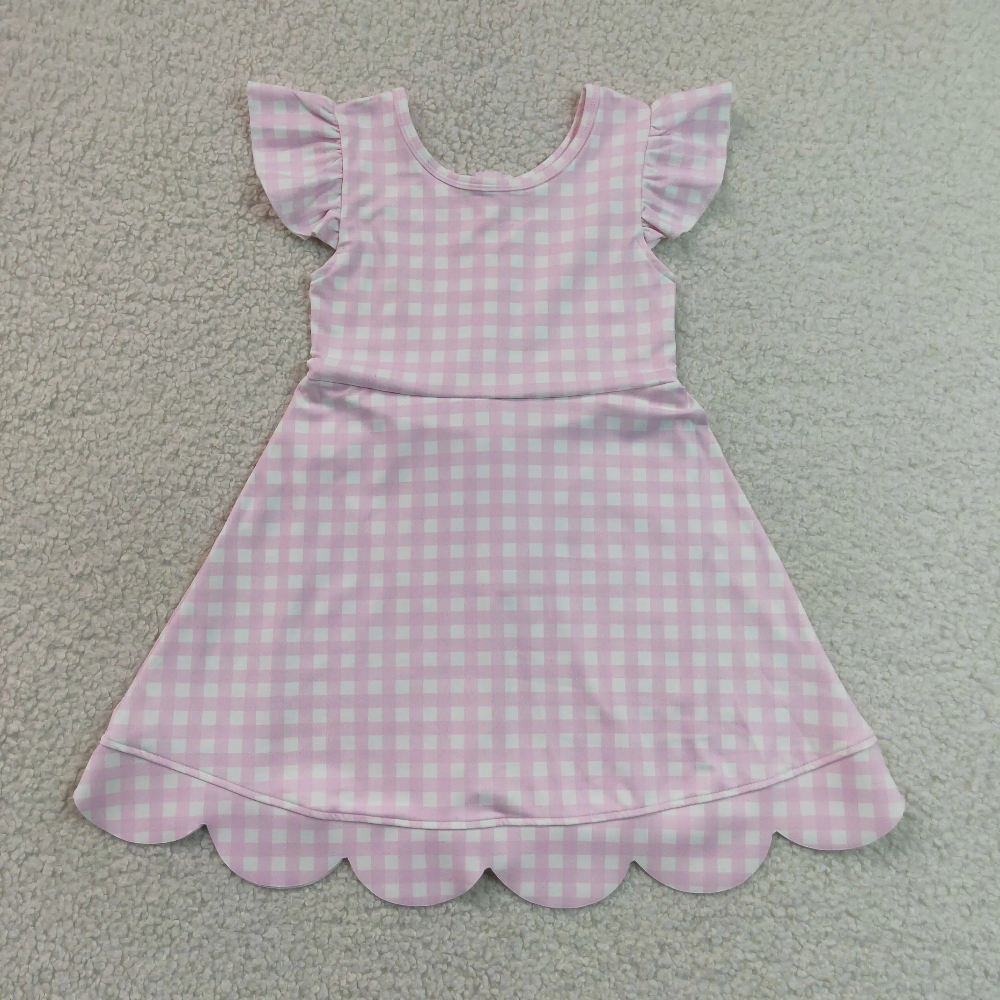卸売ガールズキッズスカートショーツ幼児ヨガ半袖膝丈チェック柄 - Baby Yoga Clothing のレビューと価格