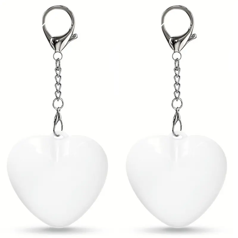 Touch Sensing Lamp For Keychain, 2PCS Heart Shaped Purse Light Handbag Light, Love Wallet Tote Bag For Women Girls Mother