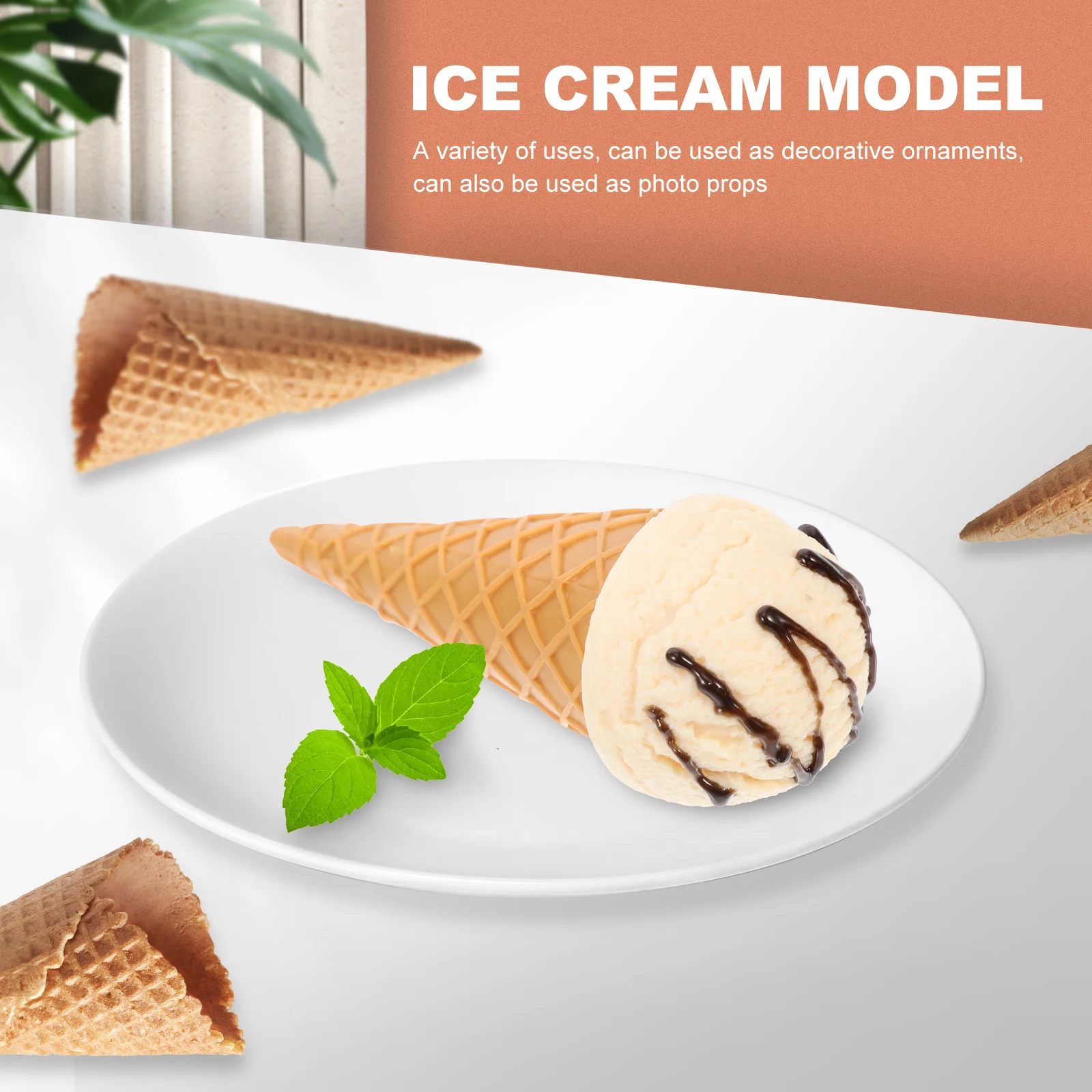 Artificial Cupcake Model Simulation Ice Cream Ice-cream Photo Prop Toddler Cone Models Japanese Candy