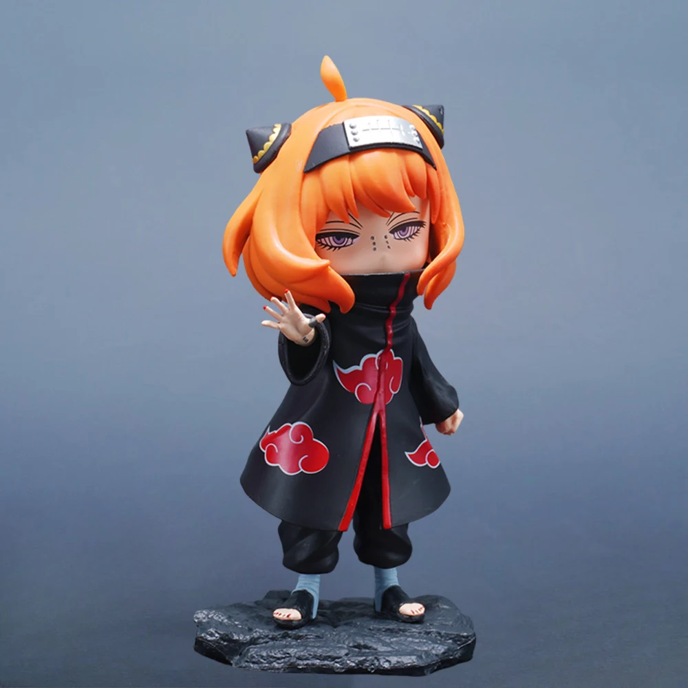 17.5 سنتيمتر/6.89in أنيمي ناروتو الشكل أنيا مزور تأثيري الألم عمل أرقام بولي كلوريد الفينيل تمثال جمع نموذج اللعب الهدايا