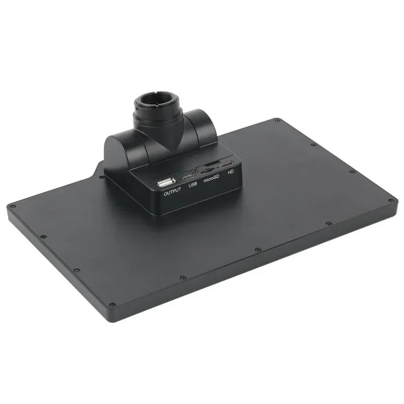 10.1インチ三眼ステレオ顕微鏡,ズーム3.5x-90x,16mp,TF, USB, HDMI,wifi,ビデオカメラ