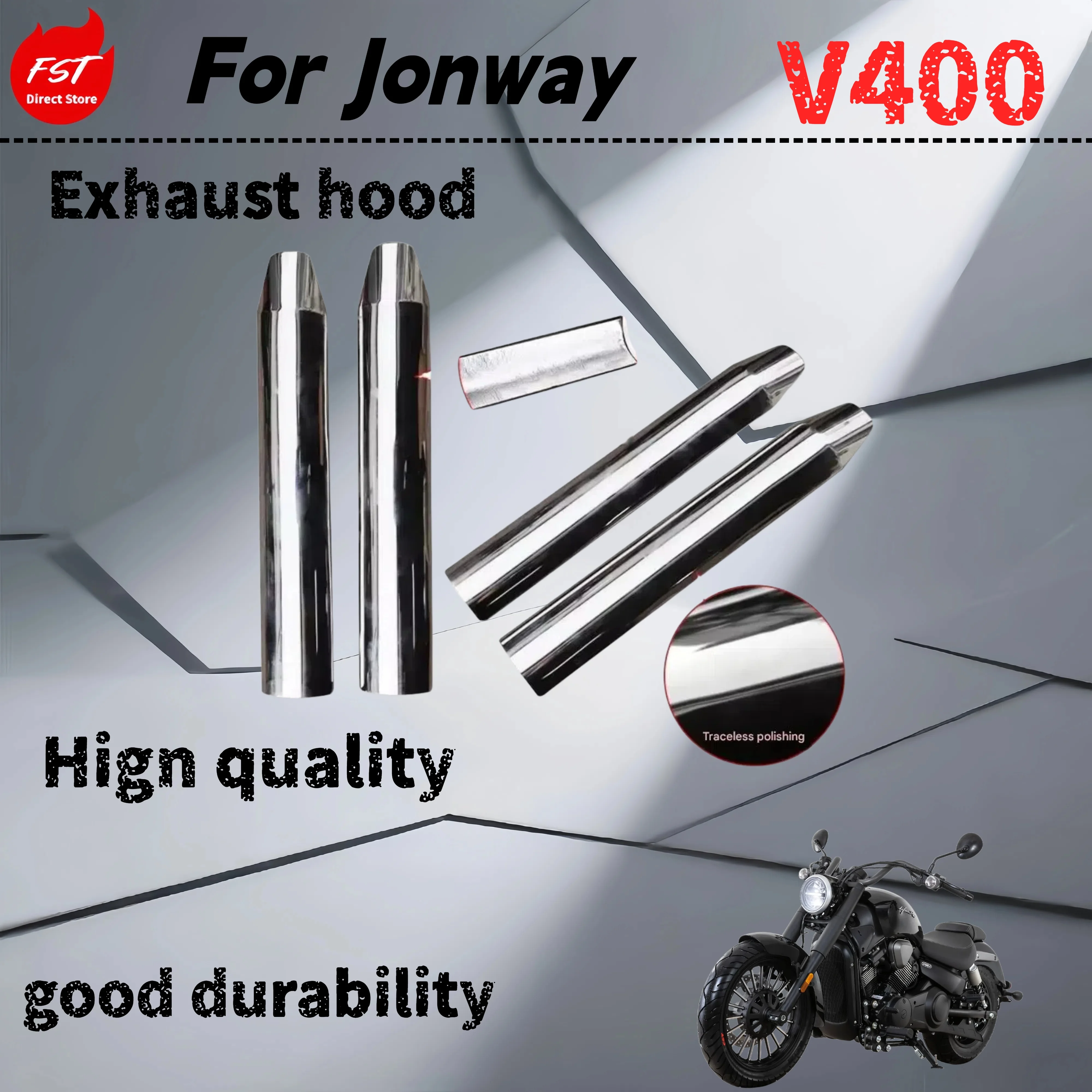 

For Jonway V400 modified exhaust heat shield stainless steel exhaust protection cover modification