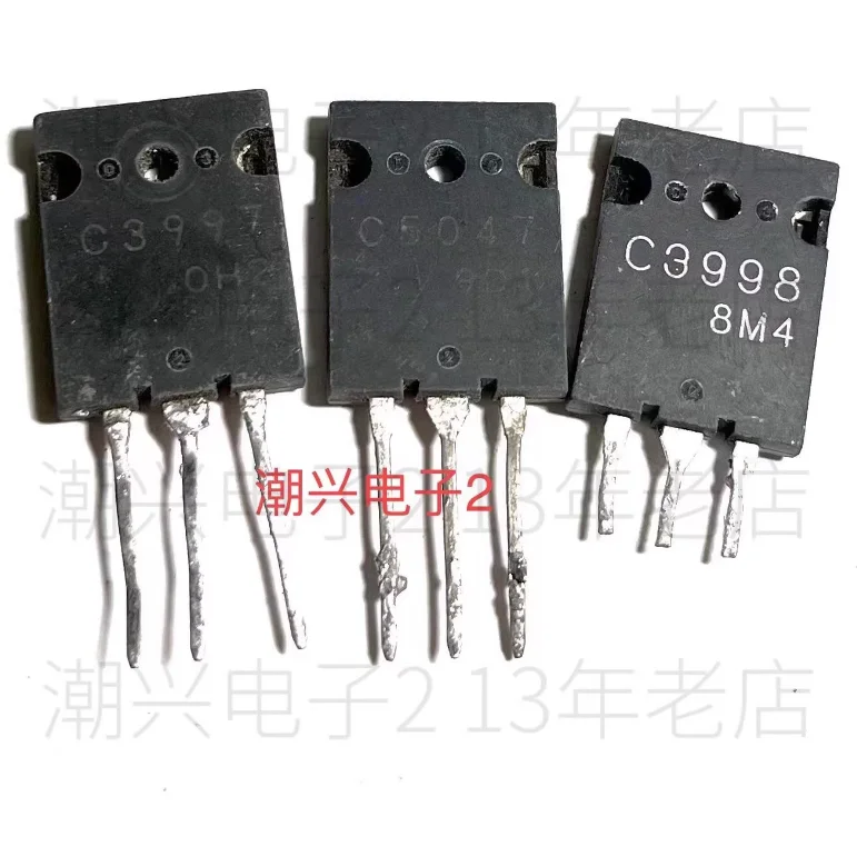 {2PCS} Used 2SC3998 2SC3997 2SC5047 SANYO high-definition TV management TO-3PL Original transistor measurement is good