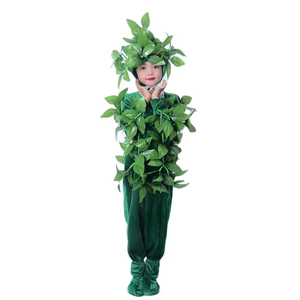 

Children Cosplay Costumes Dance Costumes Green Trees Performance Clothes Halloween Costume For Kids Plants Cosplay