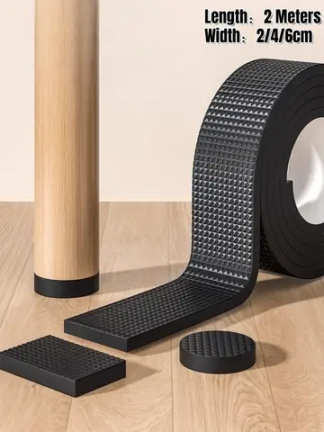 DIY Anti-slip Furniture Pads Mute Mats Bumper Damper Thick Non-Slip Pad Foot Cover Self Adhesive Table Chair Foot Protection Pad