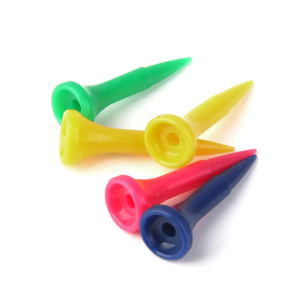 Pack 50pcs Novelty GRADUATED Plastic Golf Tee Tees 40mm - Assorted Colors