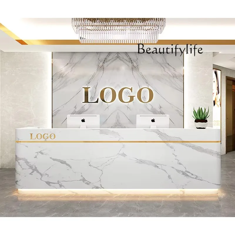 X35 Nordic Beauty Salon Dedicated Reception Front Desk Clothing Store Simple Modern Small Checkout Page