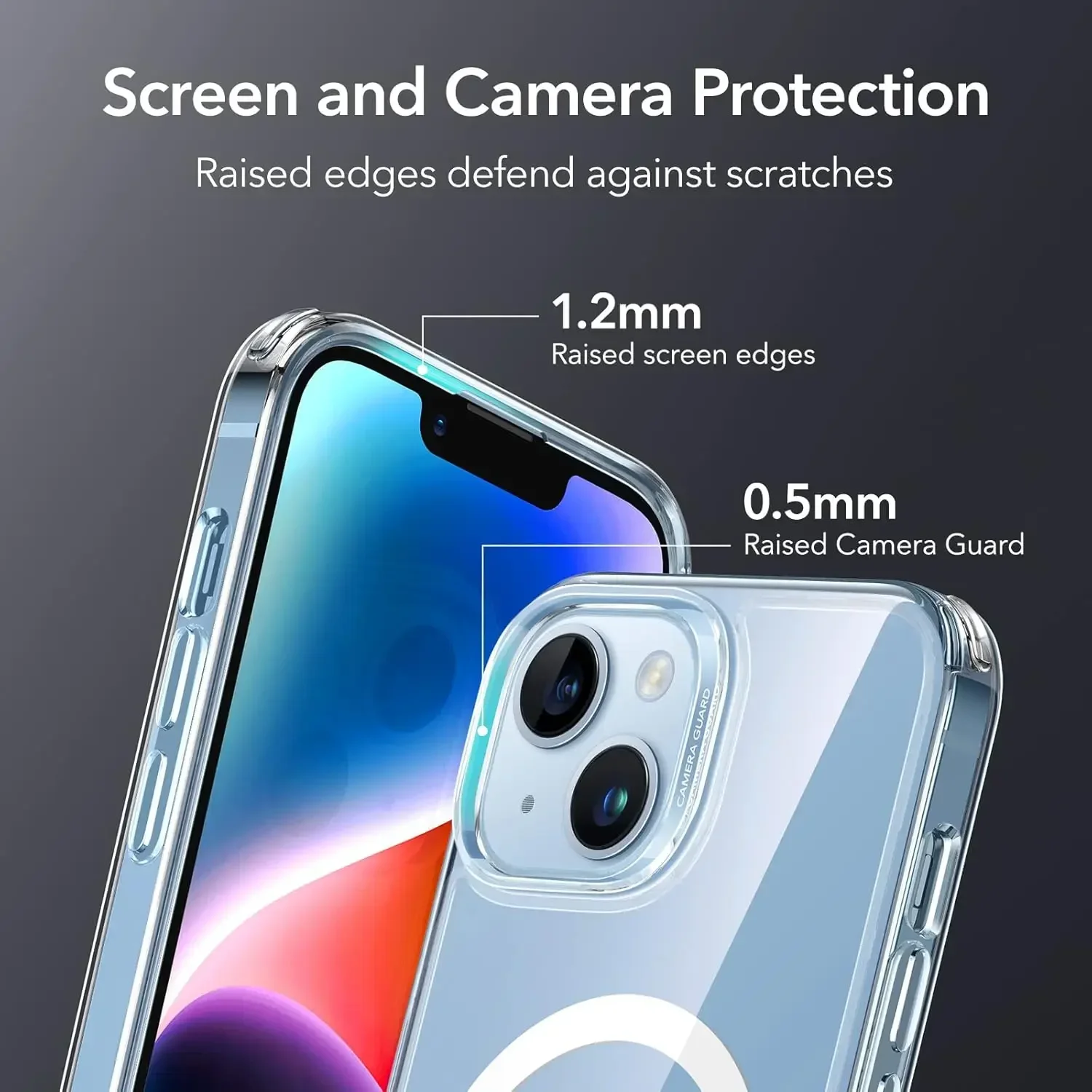 ESR for iPhone 14 Case iPhone 13 Case, Compatible with MagSafe, Shockproof Military Grade Protection