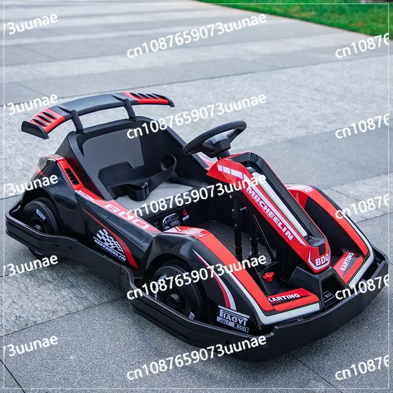 Children\'s Electric Car Kart Can Seat Adults, Boys, Babies and Children with Remote Control Rechargeable Bumper Car Toy Car