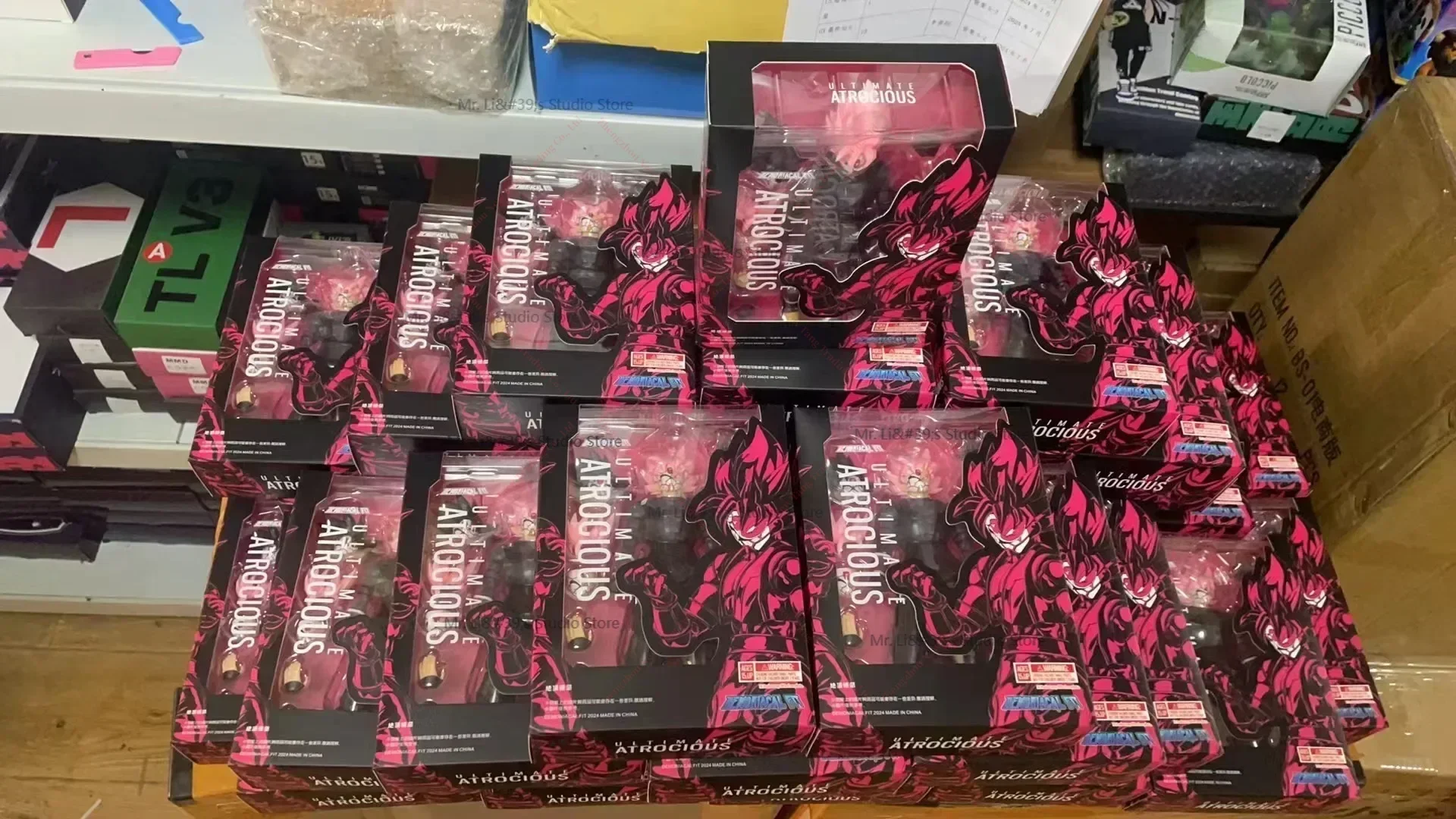 

In Stock Dragon Ball Demoniacal Fit DF Ultimate Atrocious SHF Black Goku Zamasu Action Figure Toy Model Gift