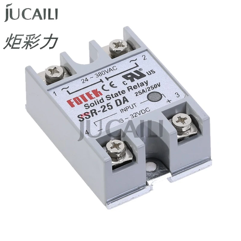 JCL Solid State Relay SSR 10A 25A 30A 40A Module Relay for PID Temperature Control for Solvent Printer