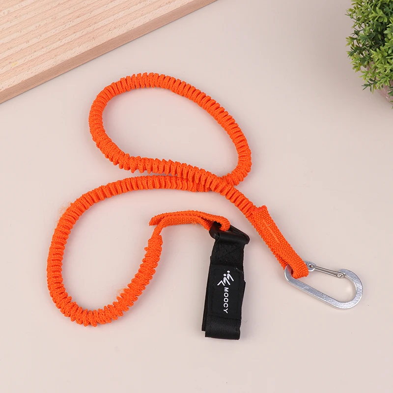 

Elastic Kayak Paddle Leash Adjustable Pole Coiled Lanyard Cord Rowing Boat Accessories