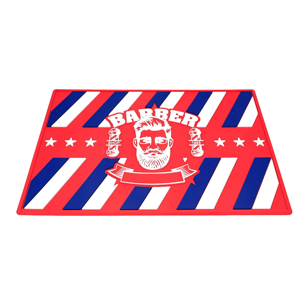 

Non slip Silicone Mat for Barber Clippers Hair Stylist Tools Organizing Salon Station Mats Protects Countertop