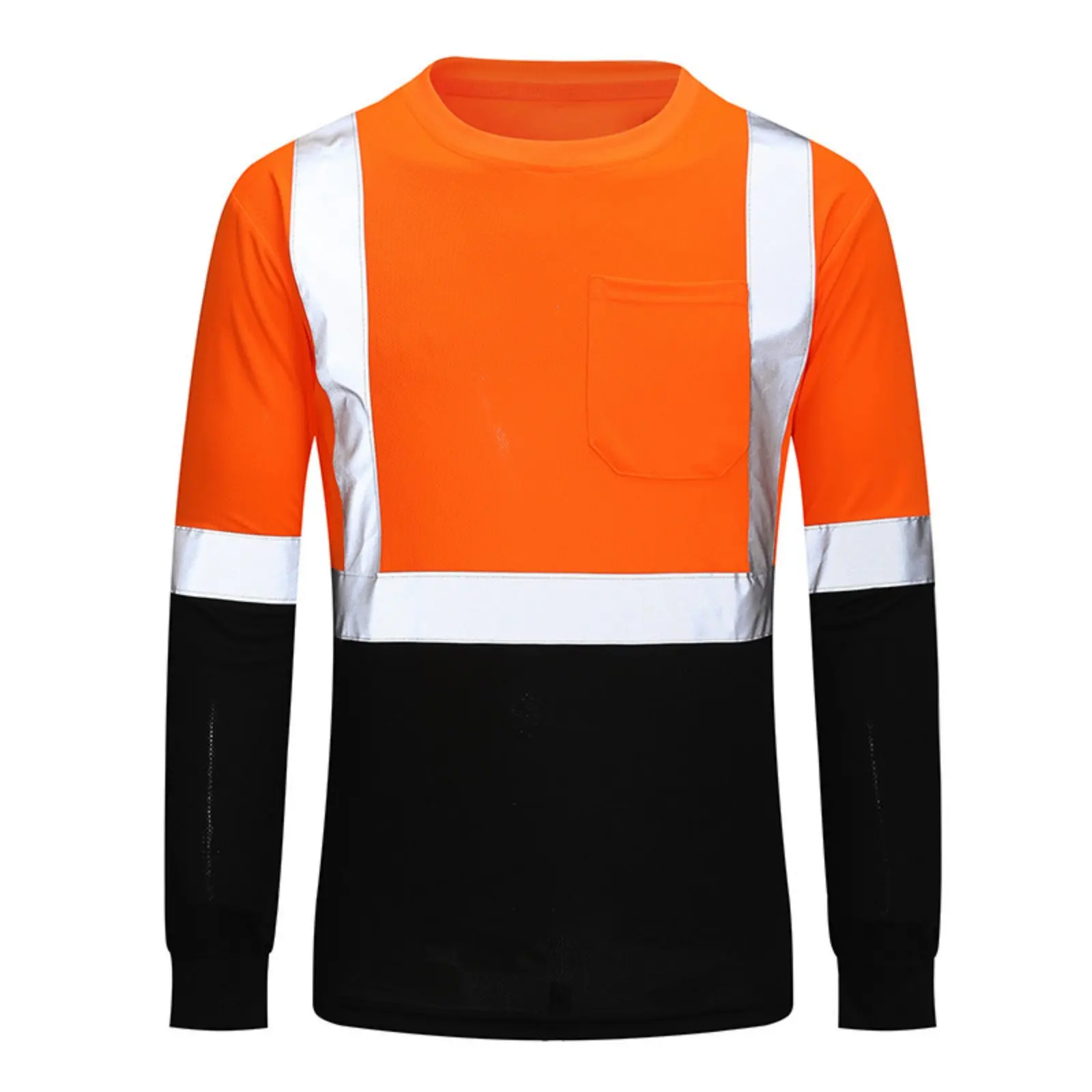 

Рубашка рабочая светоотражающая с длинным рукавом, легкая, высоковидимая, машинная стирка, для мужчин