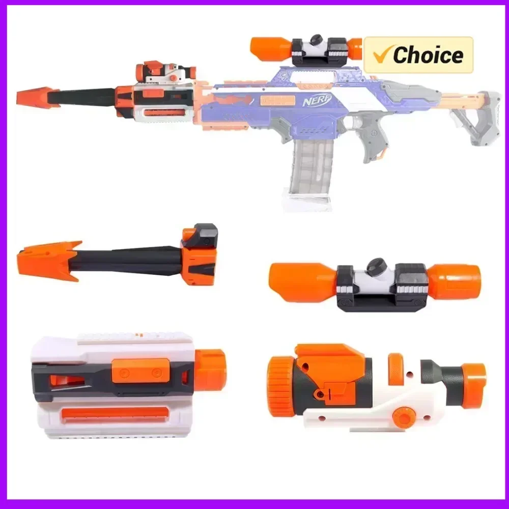 

Набор аксессуаров для модификации игрушечного оружия: глушитель, приклад, фонарь для игрушечных пистолетов серии N-strike Elite, универсальные аксессуары для игрушечного оружия