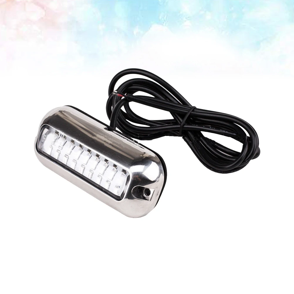 

50W LED Pontoon Light 27 Bulbs Stainless Steel Marine Underwater Boat Lamp Bright LEDs Ship Accessories Bridge Lamp