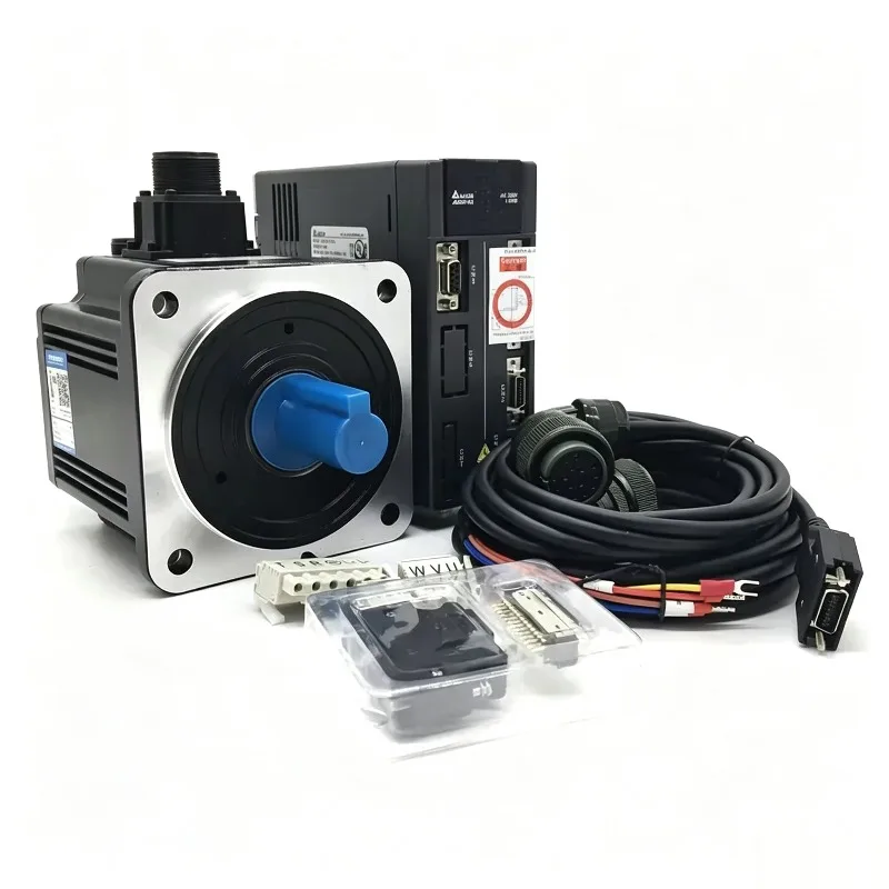 100W-1.5KW AC Servo Motor Driver Kit 400W 750W 1KW ASD-A2-0421-L ECMA-C10604RS RS485 EtherCAT CANopen DMCNET Servo