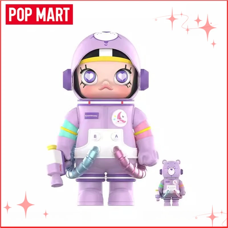 

Genuine POP MART Mega Space Molly 400% 100% Sweet Dream Bear Teddy Bear Doll Collectibles