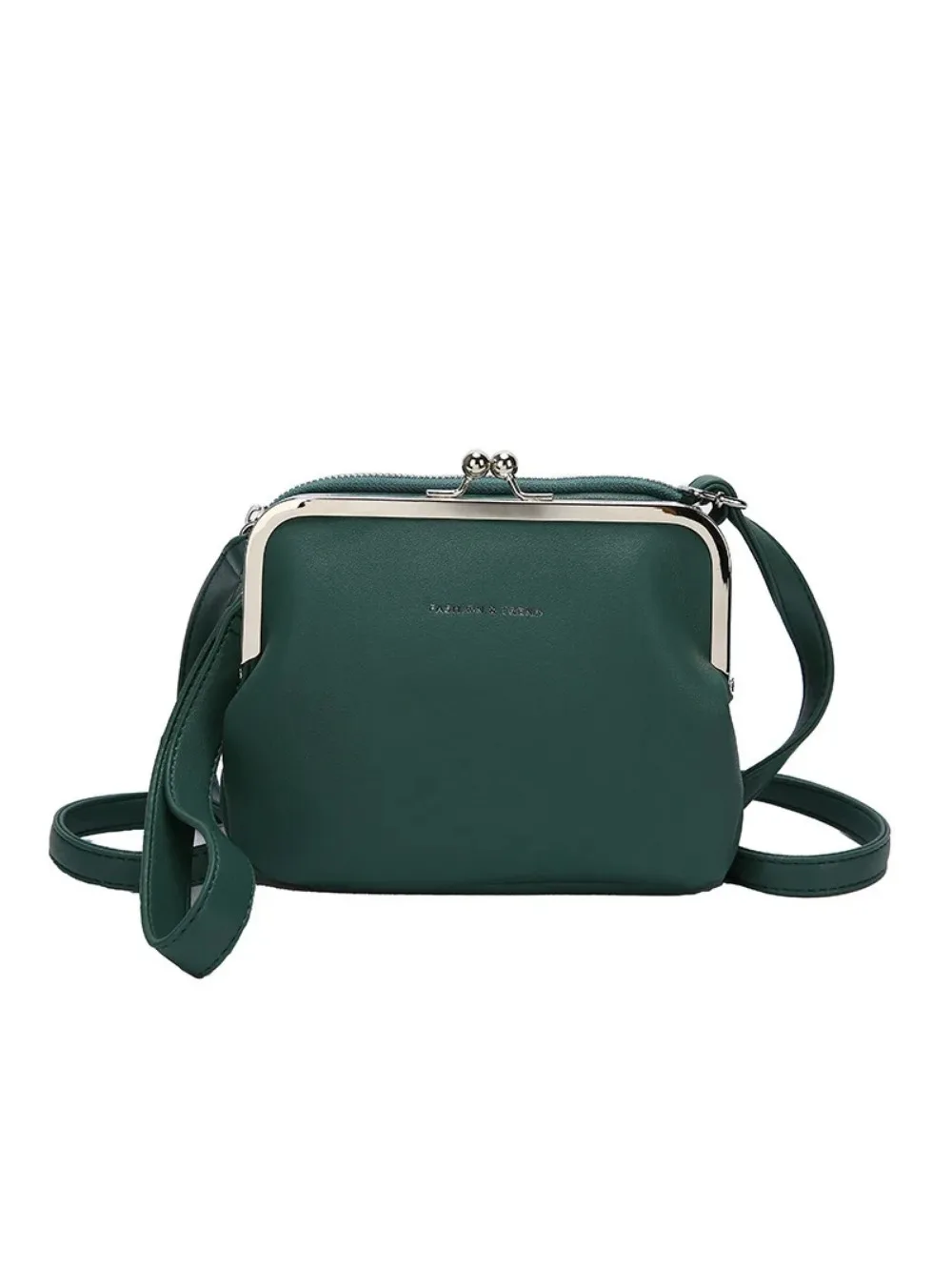 Moda Wiosna Lato Torba na ramię Kobieta PU Skórzane Torby Crossbody Prosta Kolorowa Klips Torba Damska Torebka Torebka sac — zdjęcie 2