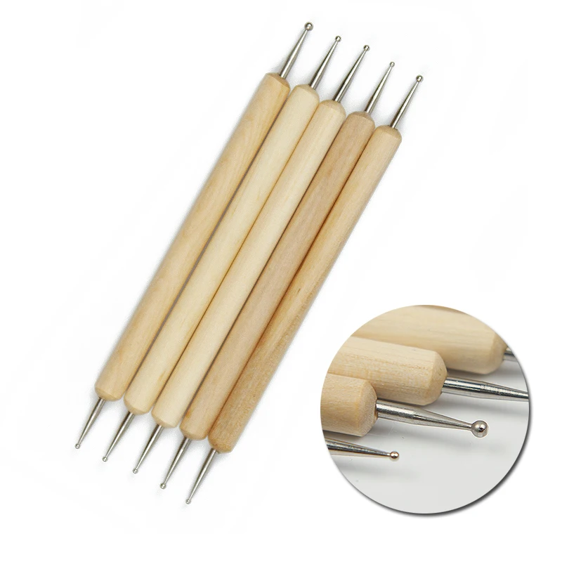 Professional 4-in-1 Nail Dotting Pen Press-Type Multi-Head Rhinestone Picker Outlining Tool for Home Salon Nail Art Manicure view 6