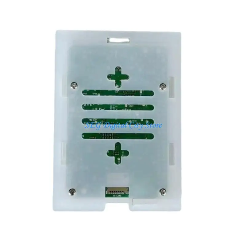 

U75B Acrylic Case Cooling Fan Cover for RPi 5 PC Board Heatsink Fan Enclosure Box