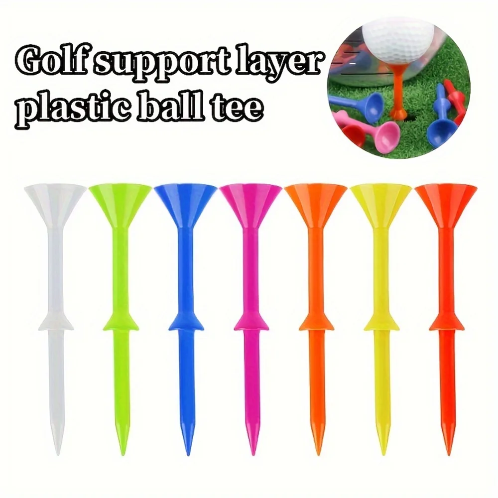 30/60-Pack Golf Tee Set - Unbreakable Golf Tees with Improved Durability, Reduced Friction, and Increased Drive Distance