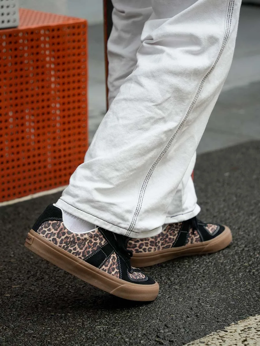 Joiints Classics Sneakers Leopard Skateboard Shoes Low-Top Shock Absorption Encapsulated Men&Women Comfortable