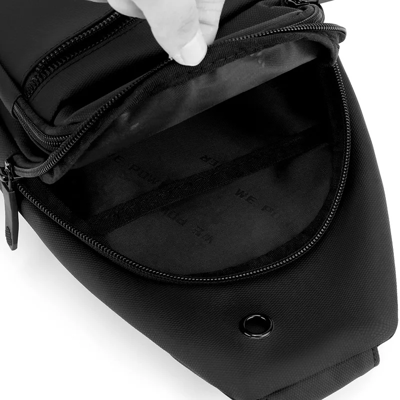 حقيبة صدر للرجال موضة حقائب الكتف عبر الجسم للذكور 2025 مصمم نايلون مقاوم للماء رجل رسول الرياضة السفر الزوج #4